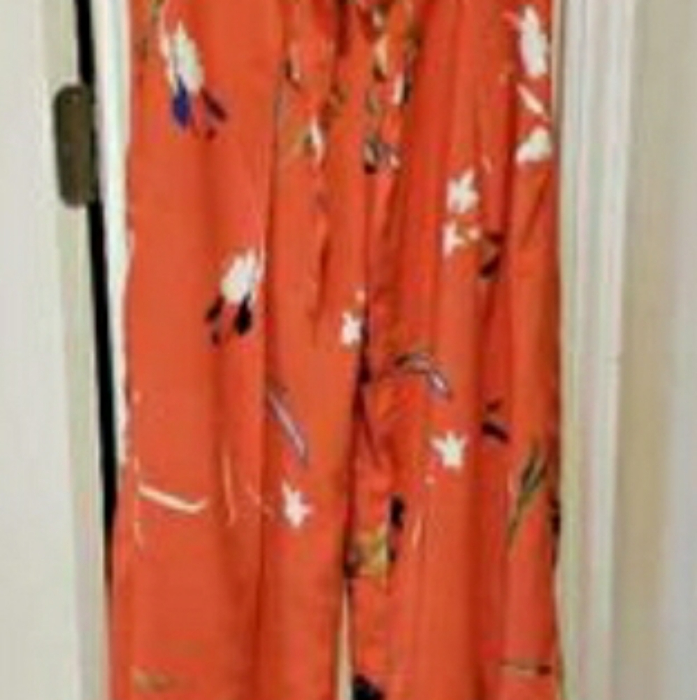 Vintage Very Cool Hawaiian Print Palazzo Size Small